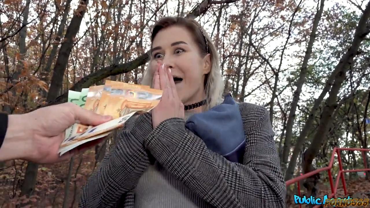 Public agent Czech women fuck for money and blowjob in public photo