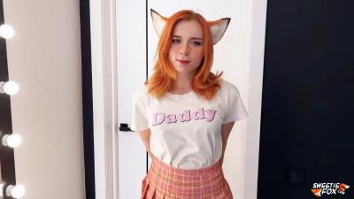 Onlyfans Sweetie Fox need stepfather big cock for her pink pussy