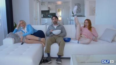 Redhead Nude stepdaughter Madi collins seduce father to fuck secretly XXX porn
